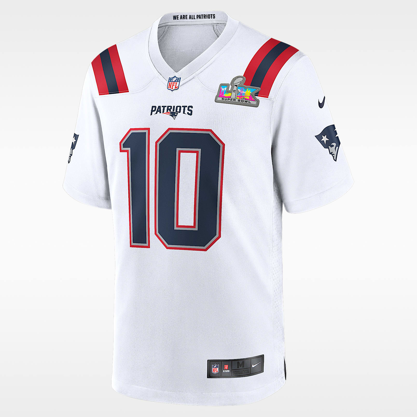 Drake Maye New England Patriots Super Bowl LX Men's Nike NFL Game